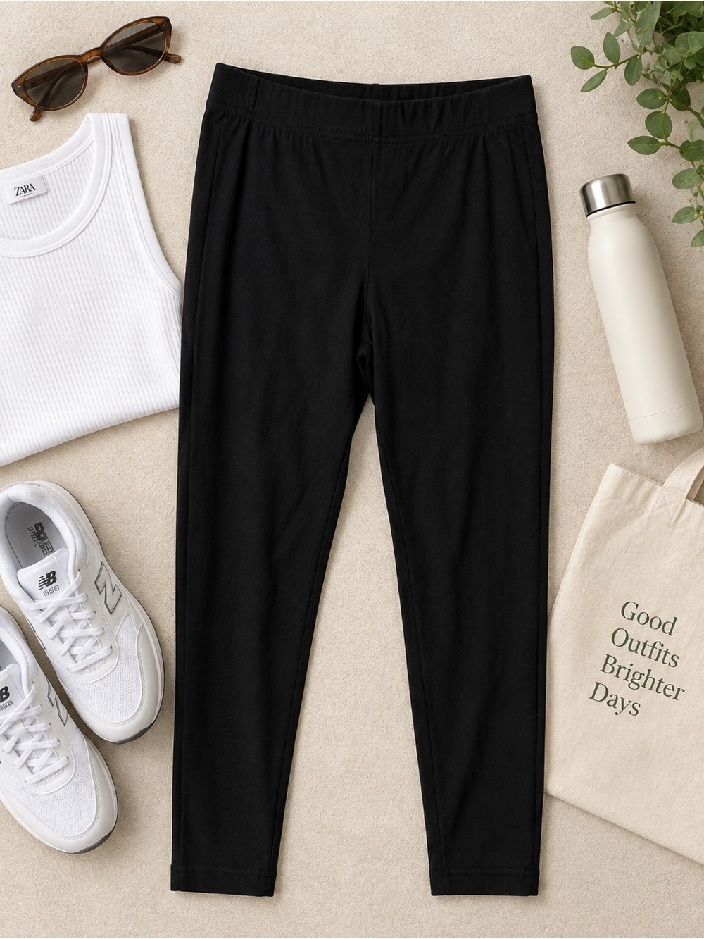 Old Navy Black High-Rise Stretch cotton Leggings